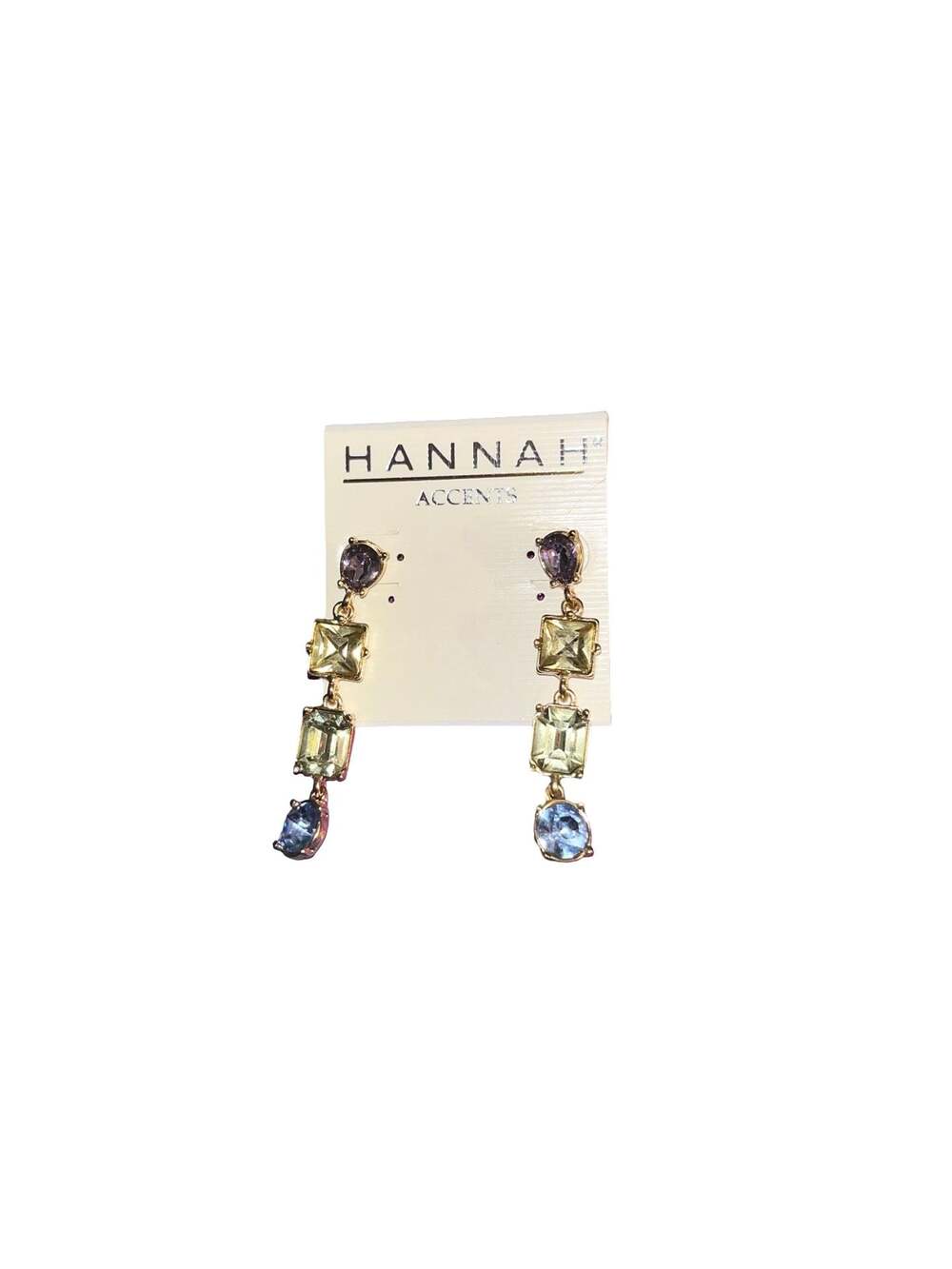 Hannah Accents Multi-Stone Drop Earrings